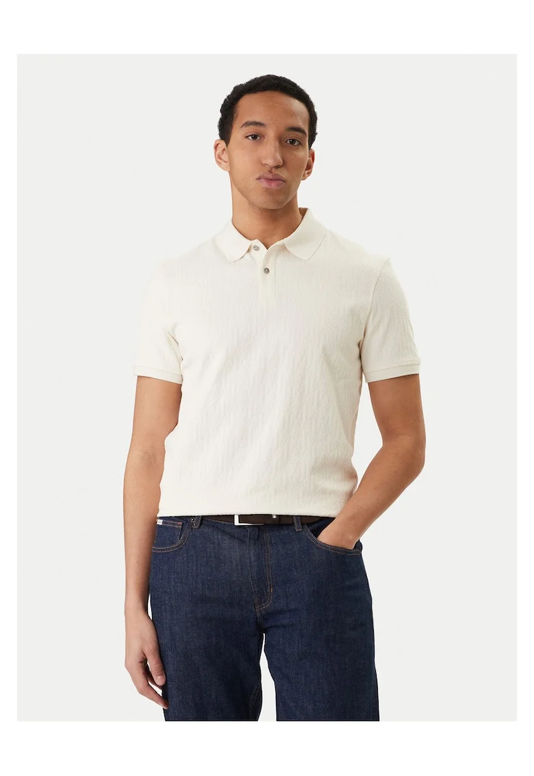 Tricou barbati,  74% bumbac, 26% poliester, ecru, Ecru