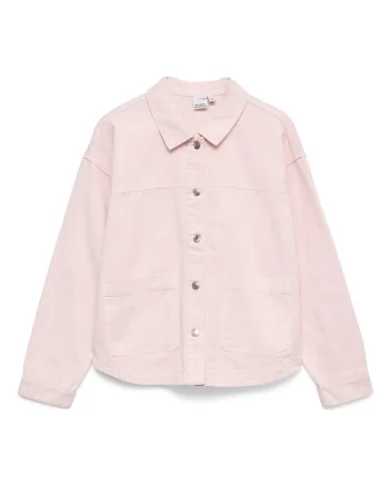Camasa din denim,  bumbac, roz, pentru femei, Roz
