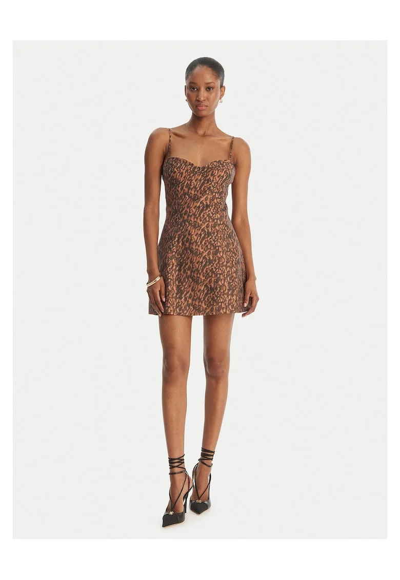 Rochie de cocktail  maro, Maro