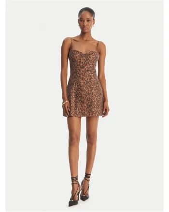 Rochie de cocktail  maro, Maro