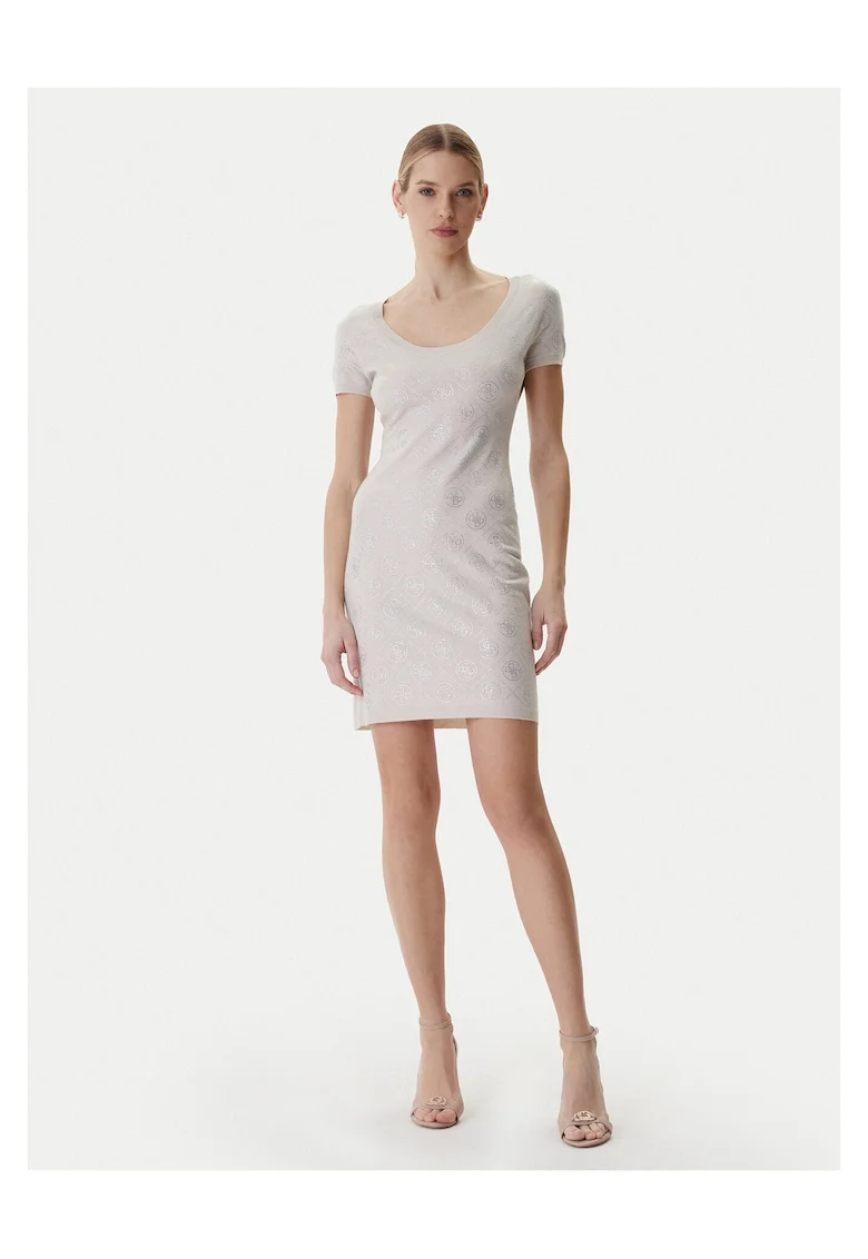 Rochie tricotată  bej, Bej