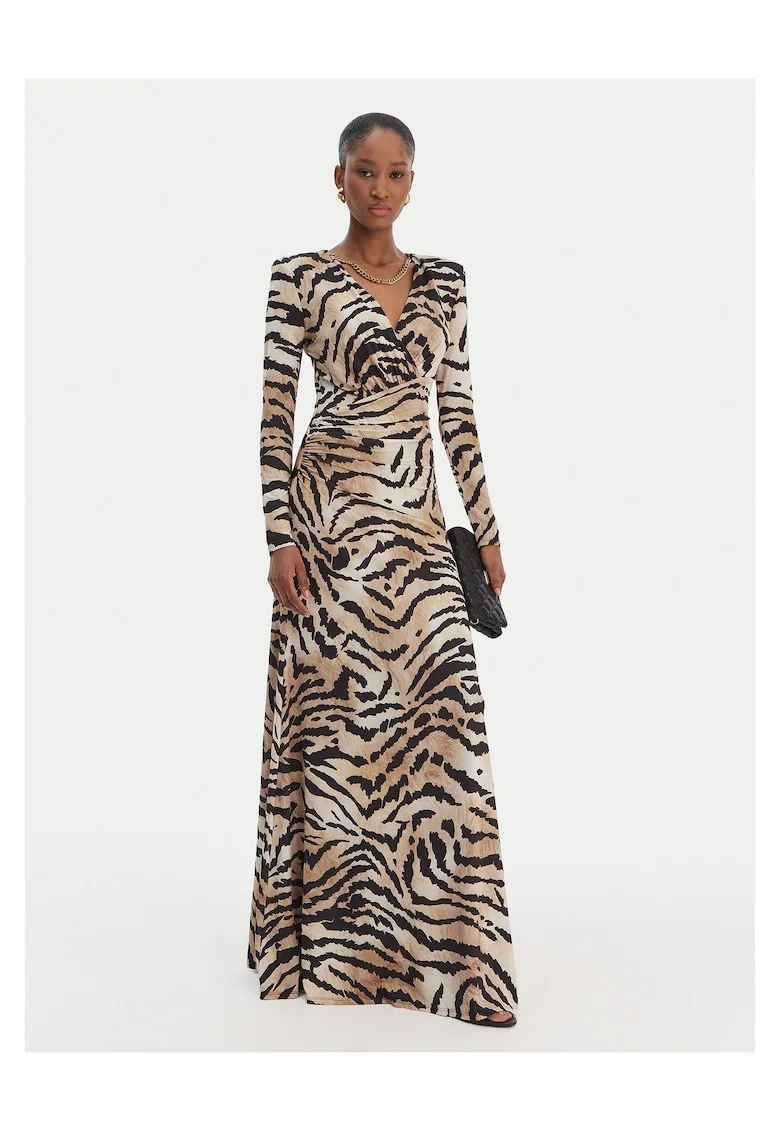 Rochie de seara  bej-negru, Bej