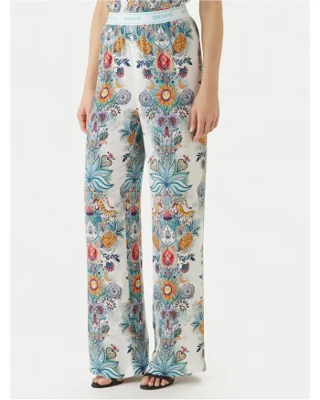 Pantaloni viscoza multicolor, Multicolor