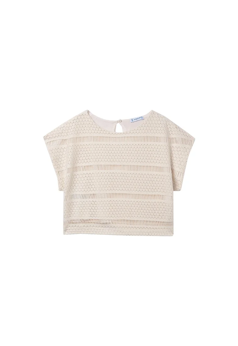 Tricou copii  ecru, Ecru