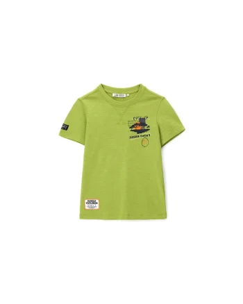 Tricou copii  bumbac, Verde