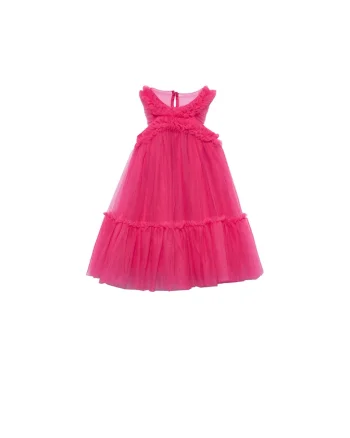 Rochie fete,  eleganta, roz, poliamida