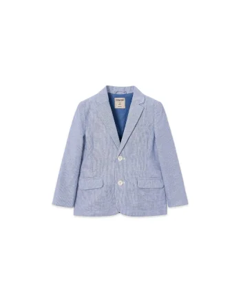 Sacou pentru baieti,  bumbac, dungi, albastru, 90% bumbac
