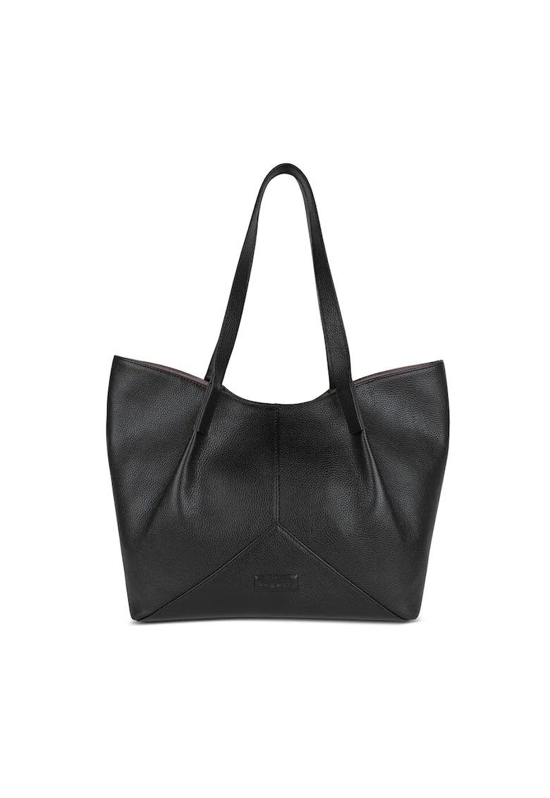 Geanta Dama tip Shopper  din Piele Naturala, 494614, Negru