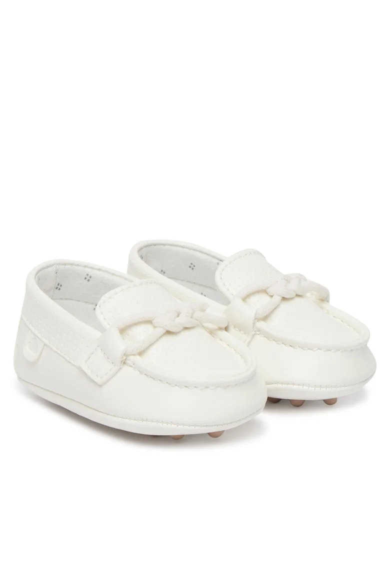 Pantofi copii,  piele ecologica, alb