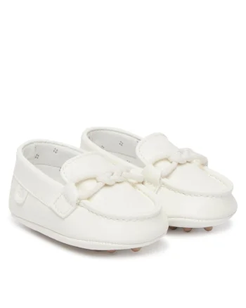 Pantofi copii,  piele ecologica, alb