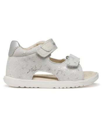 Sandale Fete,  piele naturala, alb,