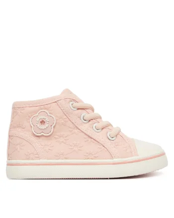 Pantofi copii,  adidasi fete, roz, textil