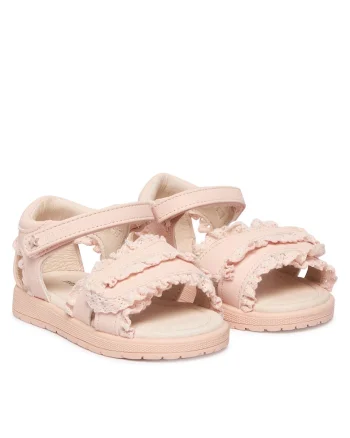 Sandale  piele ecologica, roz