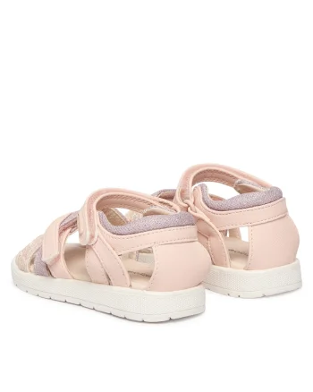 Sandale  material piele ecologica, roz