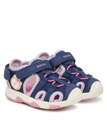 Sandale copii,  bleumarin, material textil, sistem inchidere Velcro