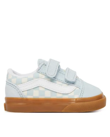 Pantofi copii,  adidasi, piele naturala, albastru, sistem inchidere Velcro