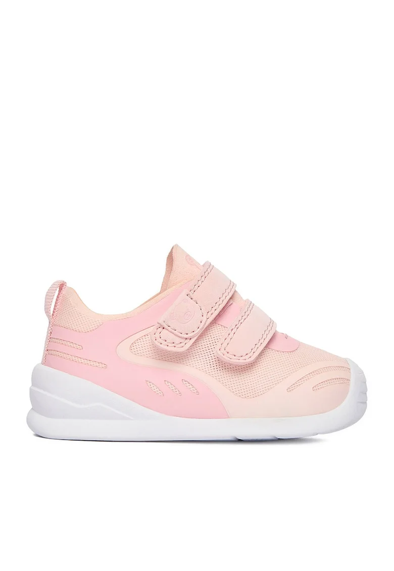 Pantofi copii,  sneakersi, velcro, roz, textil