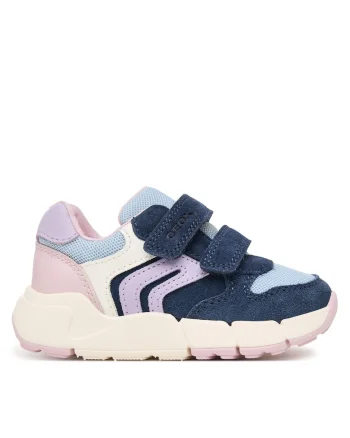 Pantofi copii,  adidasi, velcro, albastru, piele naturala