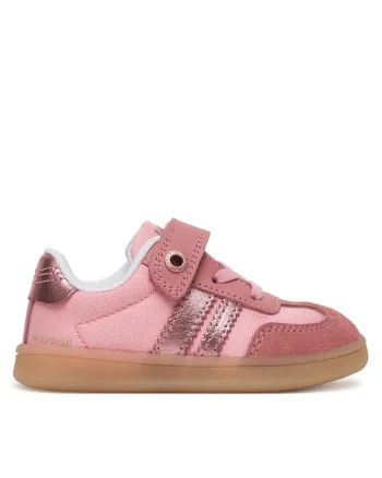 Pantofi copii,  piele naturala, velcro, roz