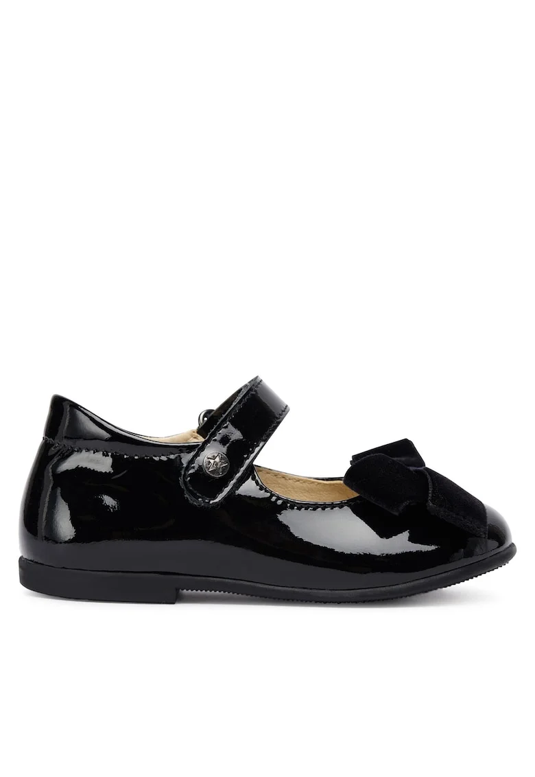 Pantofi copii,  piele naturala, negru, velcro,