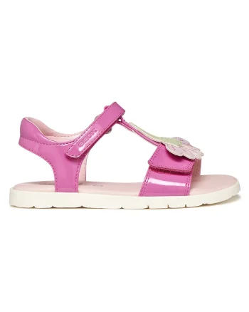 Sandale copii,  roz, piele ecologica, sistem inchidere Velcro