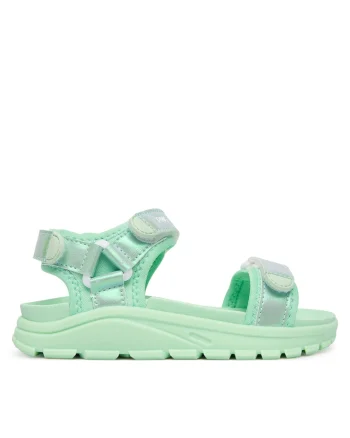 Sandale Fete,  piele ecologica, verde