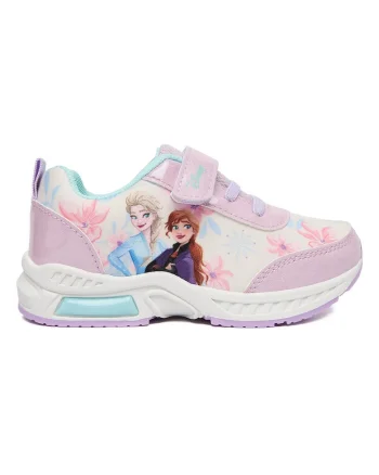 Pantofi copii,  LED-uri intermitente, alb, textil