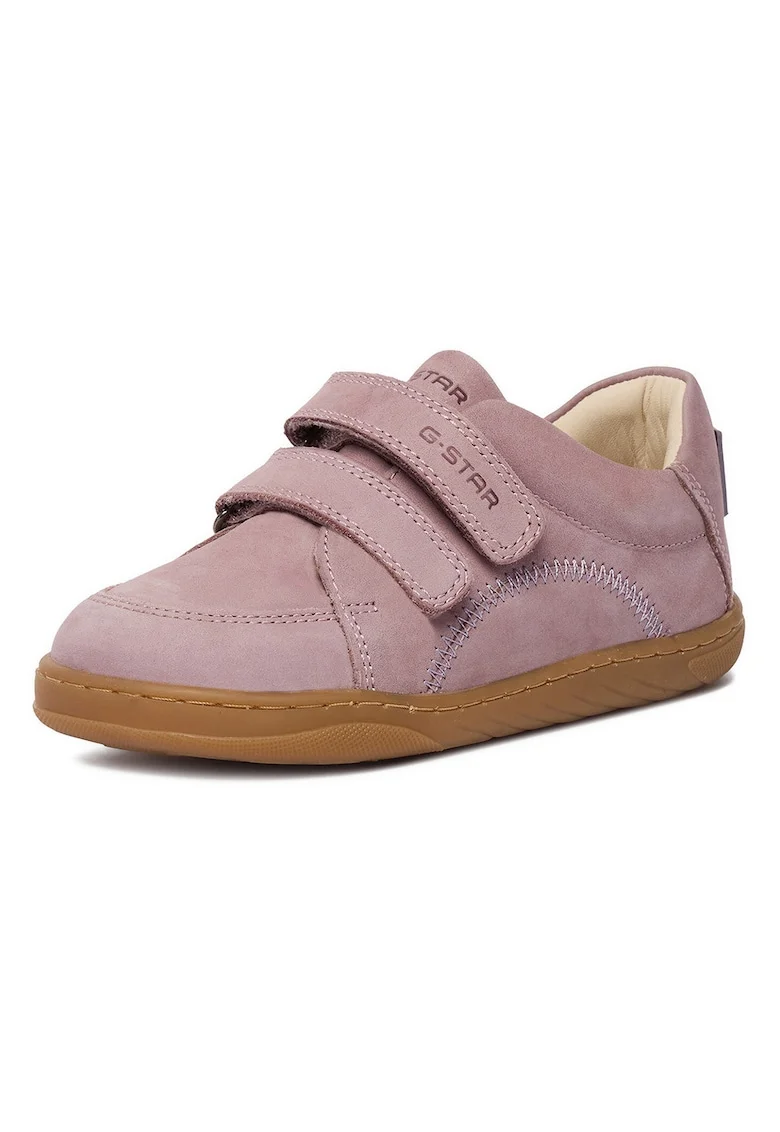 Pantofi copii, G-Star Raw, piele naturala, roz, inchidere velcro, tehnologie barefoot