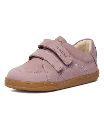 Pantofi copii, G-Star Raw, piele naturala, roz, inchidere velcro, tehnologie barefoot