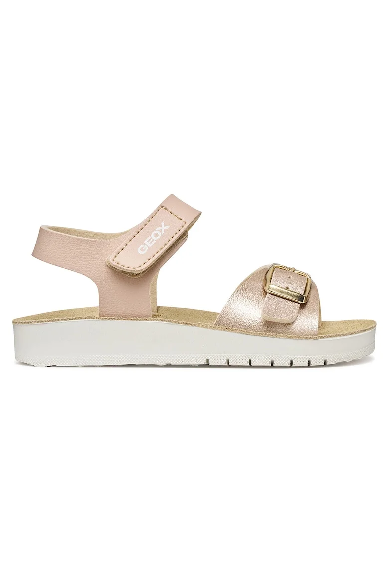 Sandale  piele ecologica, roz,
