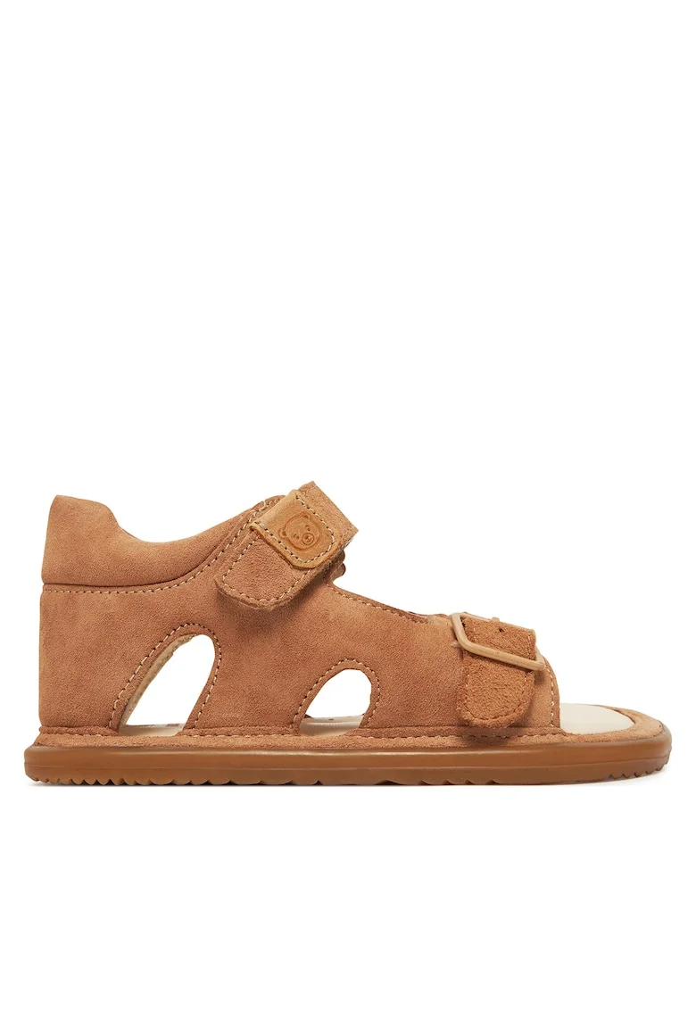 Sandale Fete,  piele naturala, bej,