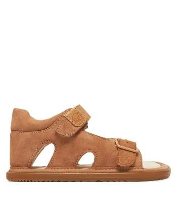 Sandale Fete,  piele naturala, bej,