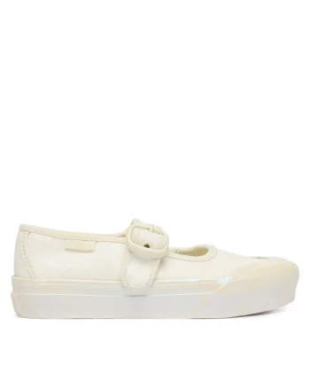 Pantofi copii,  balerini, alb, material textil
