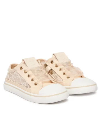 Pantofi copii,  adidasi, bej, textil