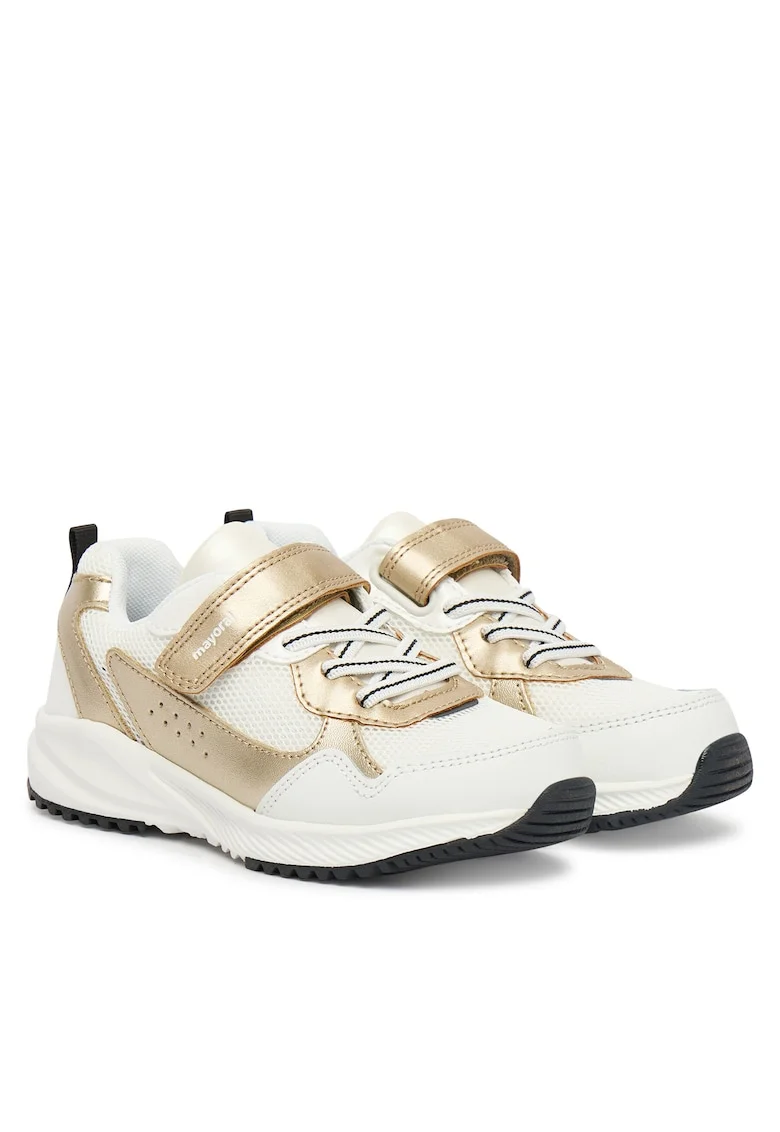 Pantofi copii,  piele naturala, alb, velcro