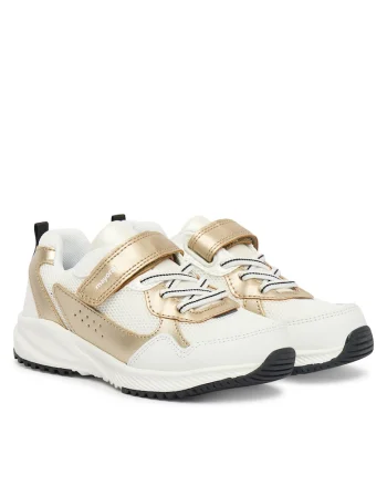 Pantofi copii,  piele naturala, alb, velcro