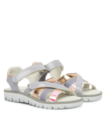 Sandale Fete,  piele ecologica, violet pal