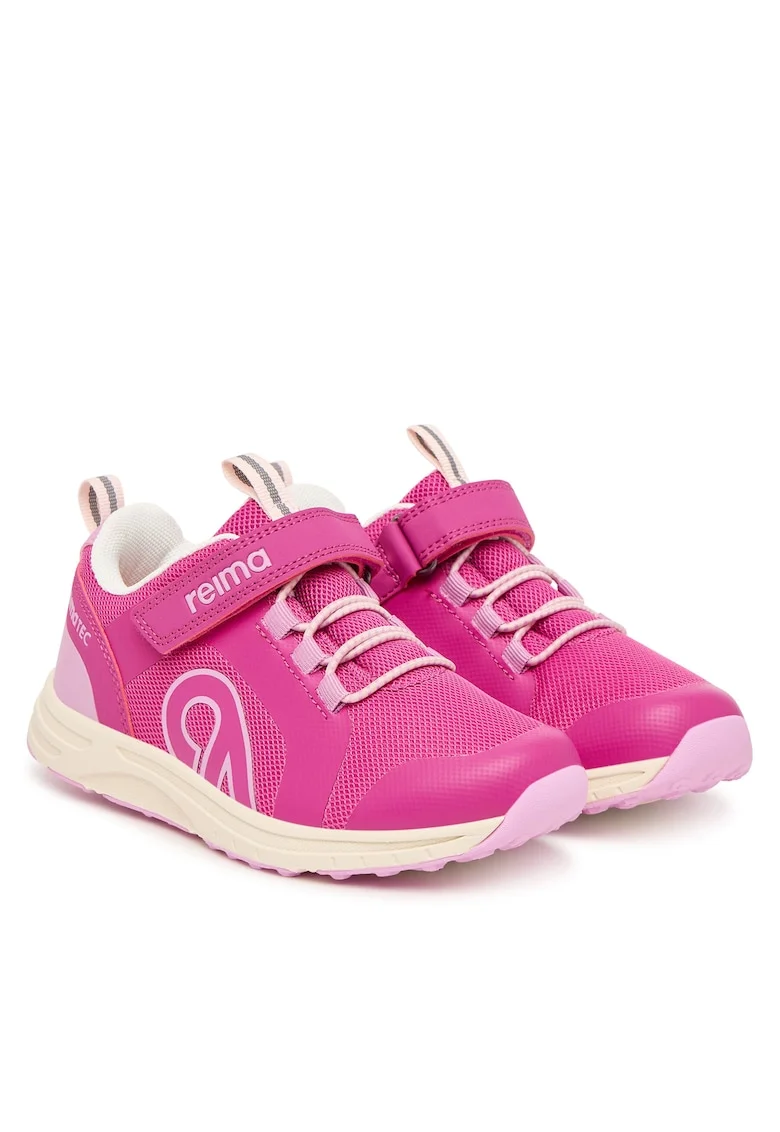 Sneakers  piele ecologica, roz, sistem inchidere Velcro, Roz