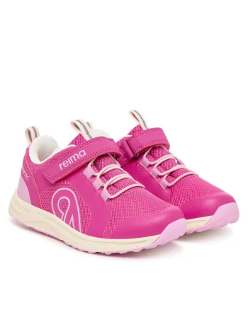 Sneakers  piele ecologica, roz, sistem inchidere Velcro, Roz