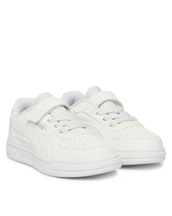 Pantofi copii,  unisex, velcro, alb, piele ecologica
