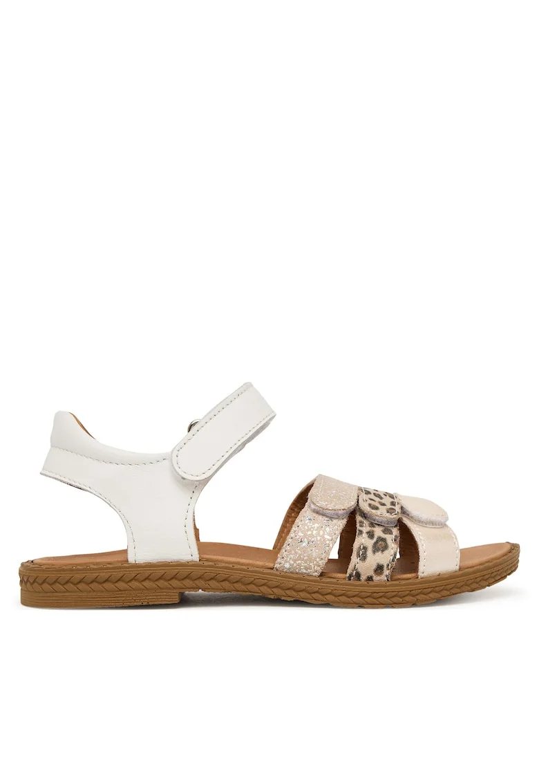 Sandale Fete,  piele naturala, alb,