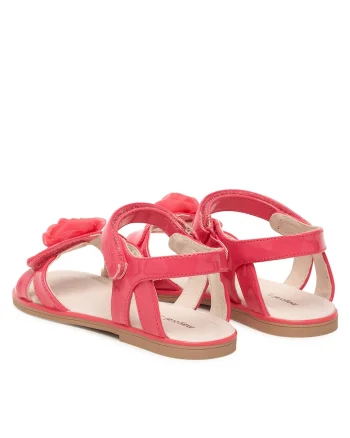 Sandale copii,  material piele ecologica, roz, sistem inchidere Velcro