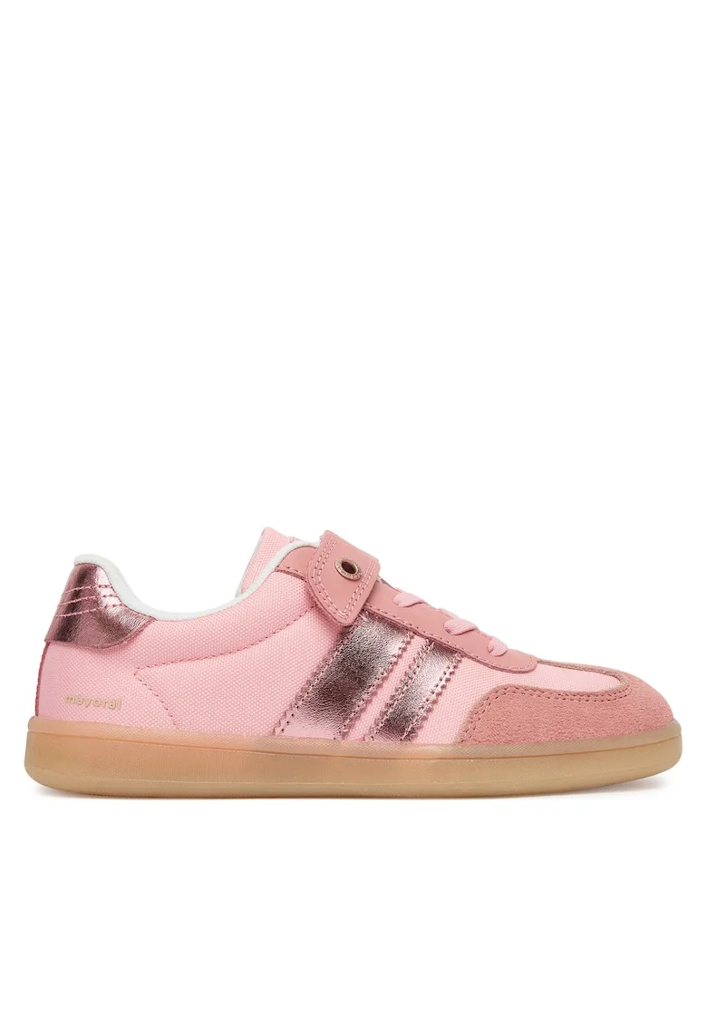 Tenisi copii,  adidasi, piele naturala, roz, sistem inchidere Velcro