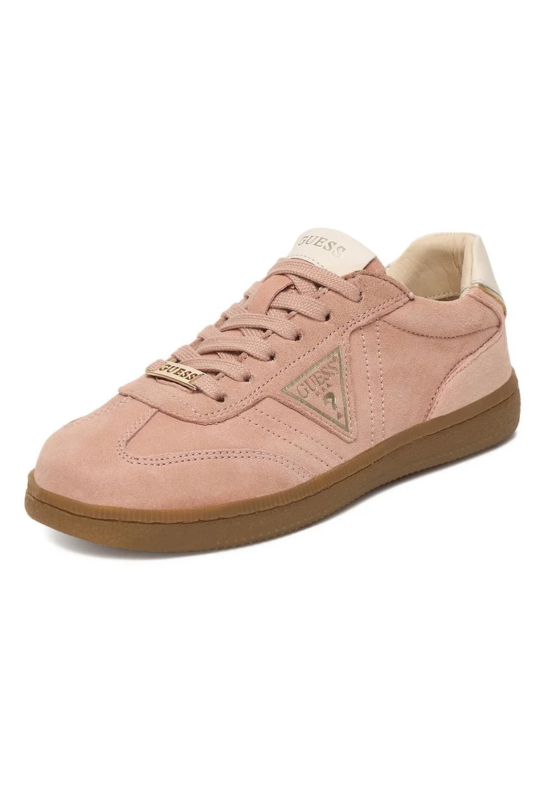 Pantofi copii,  sneakers, piele naturala, roz, pentru fete