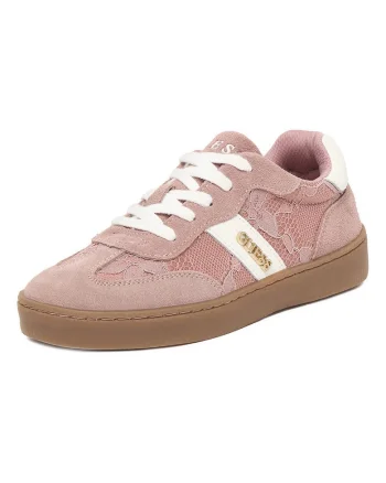 Pantofi copii,  adidasi, roz, piele naturala, material textil