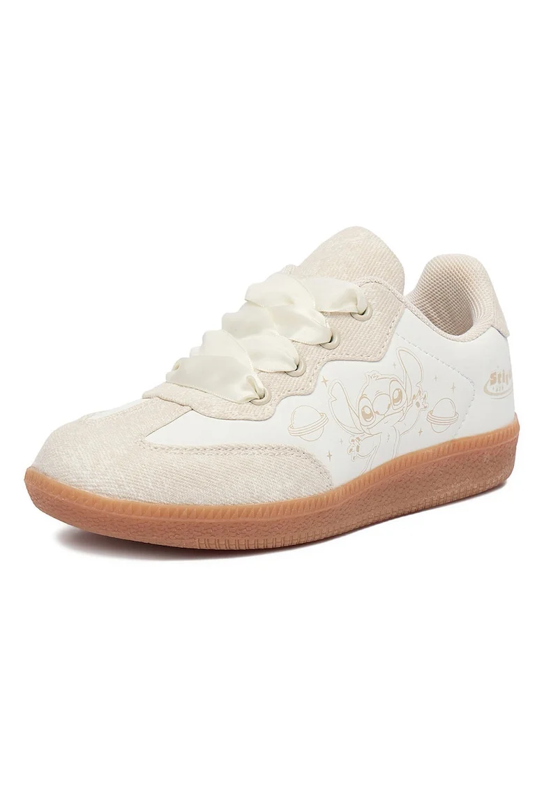 Pantofi copii,  adidasi, bej, material sintetic, pentru fete