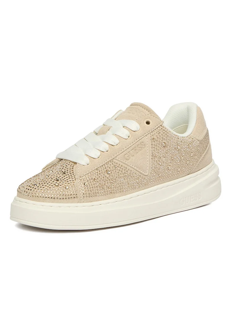 Pantofi copii,  adidasi fete, piele naturala, bej