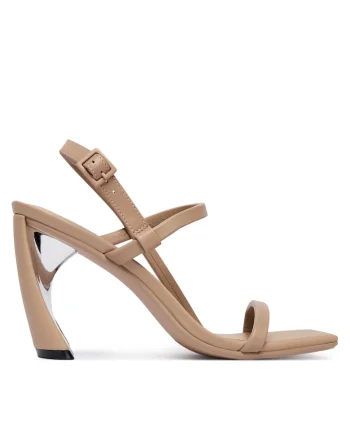 Sandale dama,  piele naturala, clasic, bej