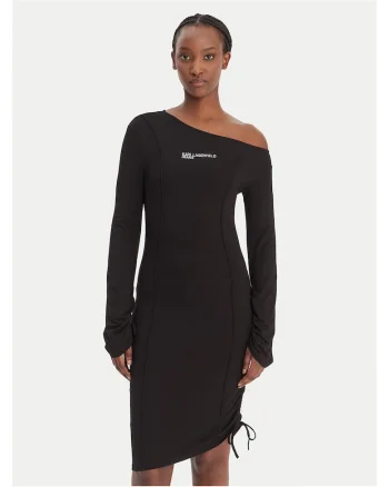 Rochie  Viscoza, Negru, Negru