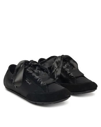 Tenisi dama,  piele naturala, negru, material, Negru